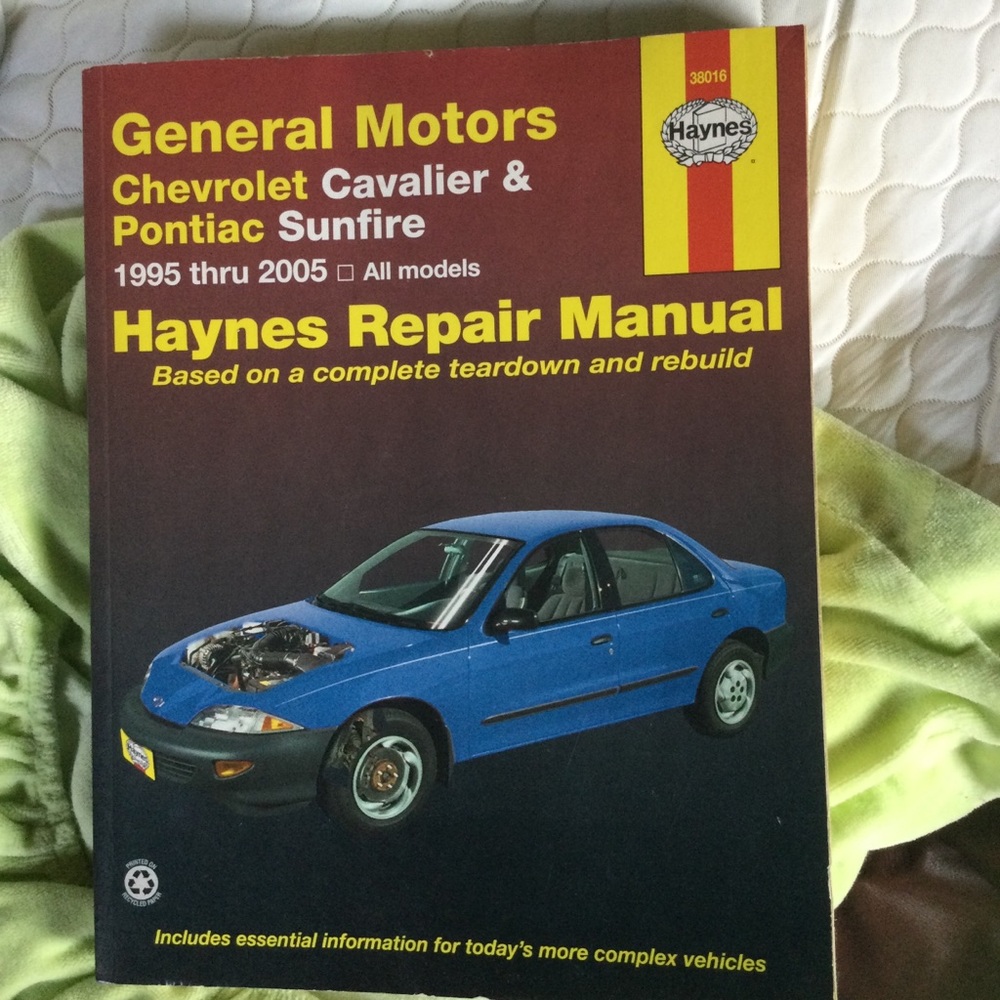 Haynes repair manual GM Chevy Pontiac cavalier